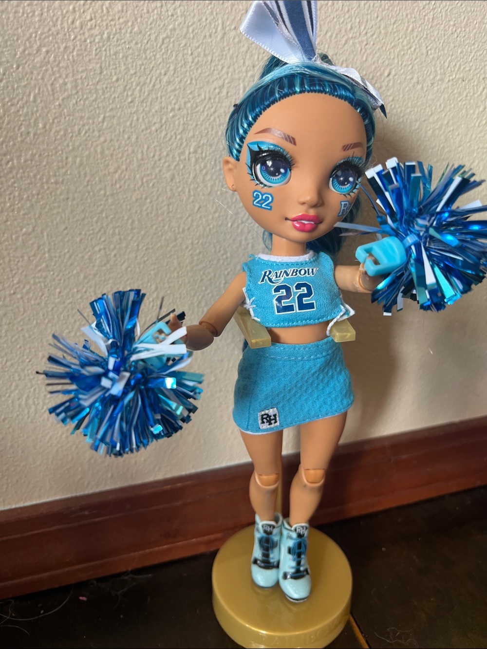 Rainbow High Cheer Doll Outfit - Teal Blue 22